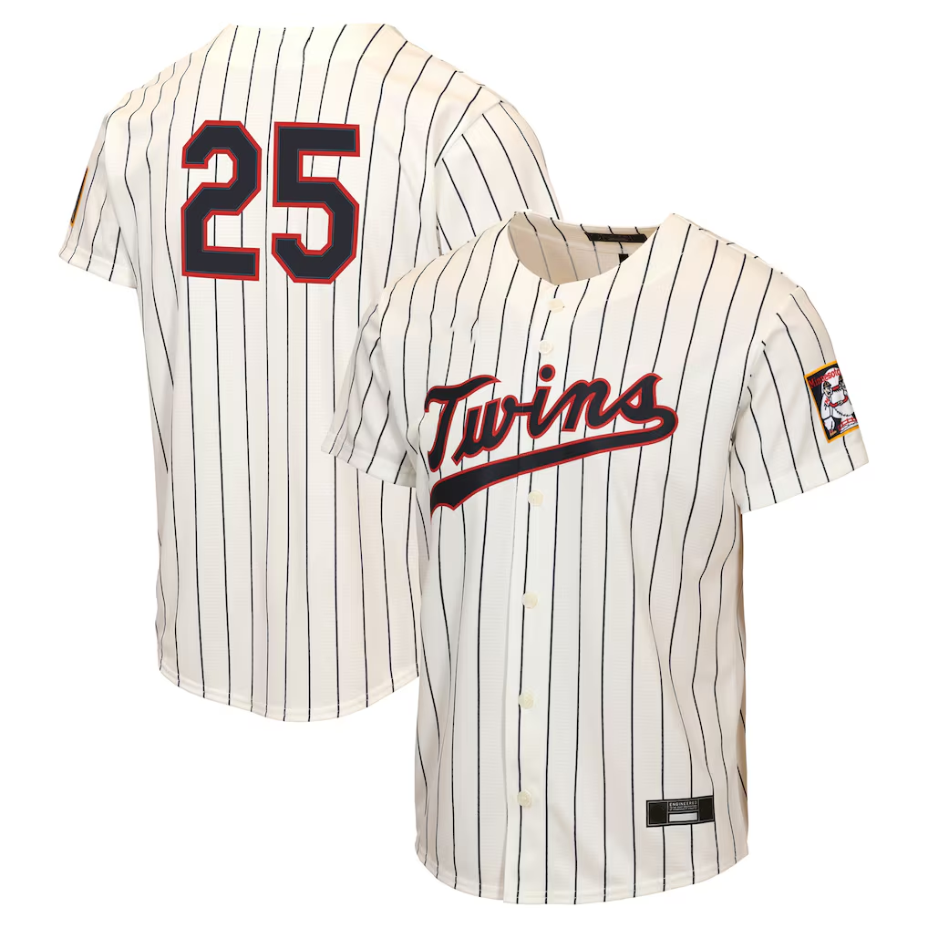M.Twins #25 Byron Buxton Cream seanshop 2026 Field of Dreams Replica Stitched Jerseys