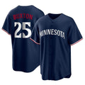 Seanshop M.Twins #25 Byron Buxton Player Navy Replica Alternate Home Stitched Jerseys