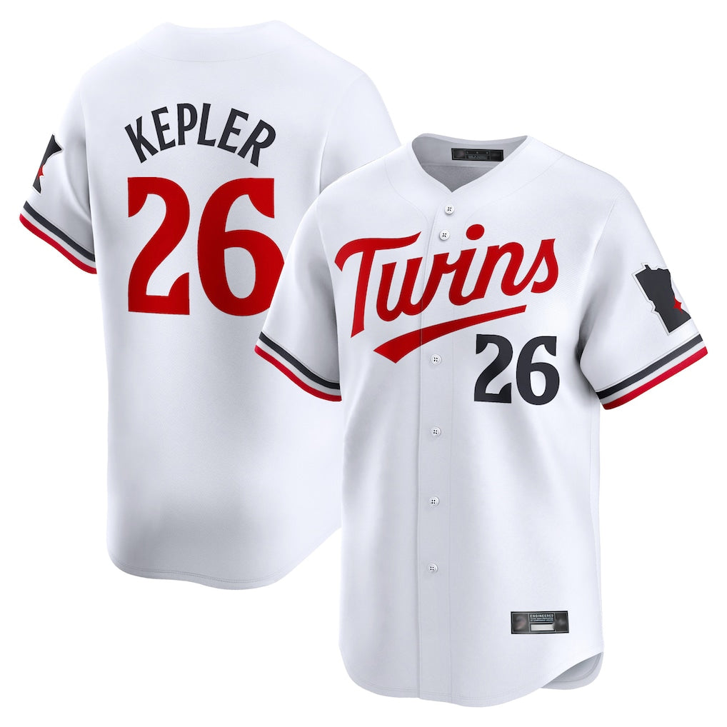 Seanshop M.Twins #26 Max Kepler Player White Home Limited Stitched Jerseys