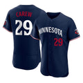 Seanshop M.Twins #29 Rod Carew Player Navy Replica Home Limited Elite Stitched Jerseys