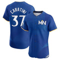 Seanshop M.Twins #37 Victor Caratini Player Royal City Connect Limited Home Stitched Jerseys