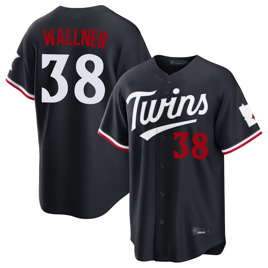 Seanshop M.Twins #38 Matt Wallner Player Navy Home Game Stitched Jerseys