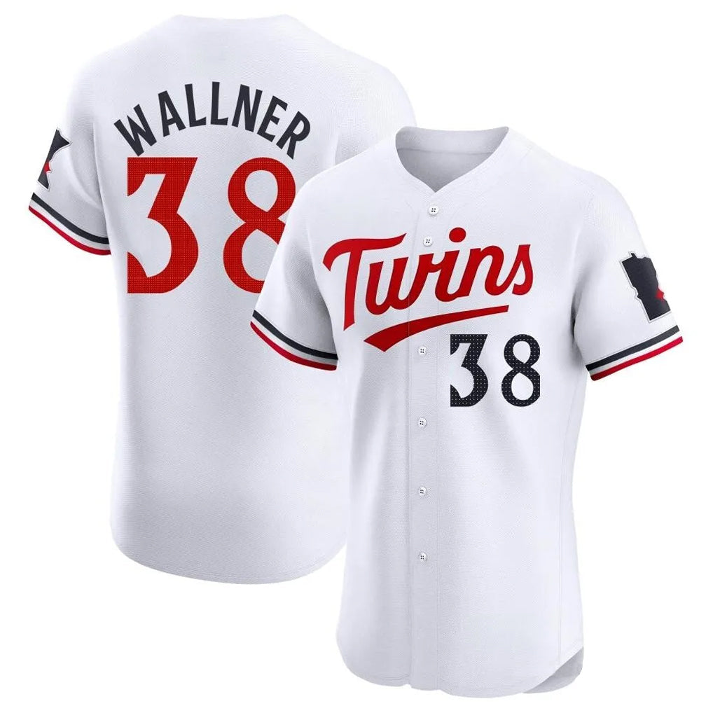 Seanshop M.Twins #38 Matt Wallner Player White Home Limited Elite Stitched Jerseys