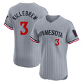 Seanshop M.Twins #3 Harmon Killebrew Player Gray Home Limited Elite Stitched Jerseys