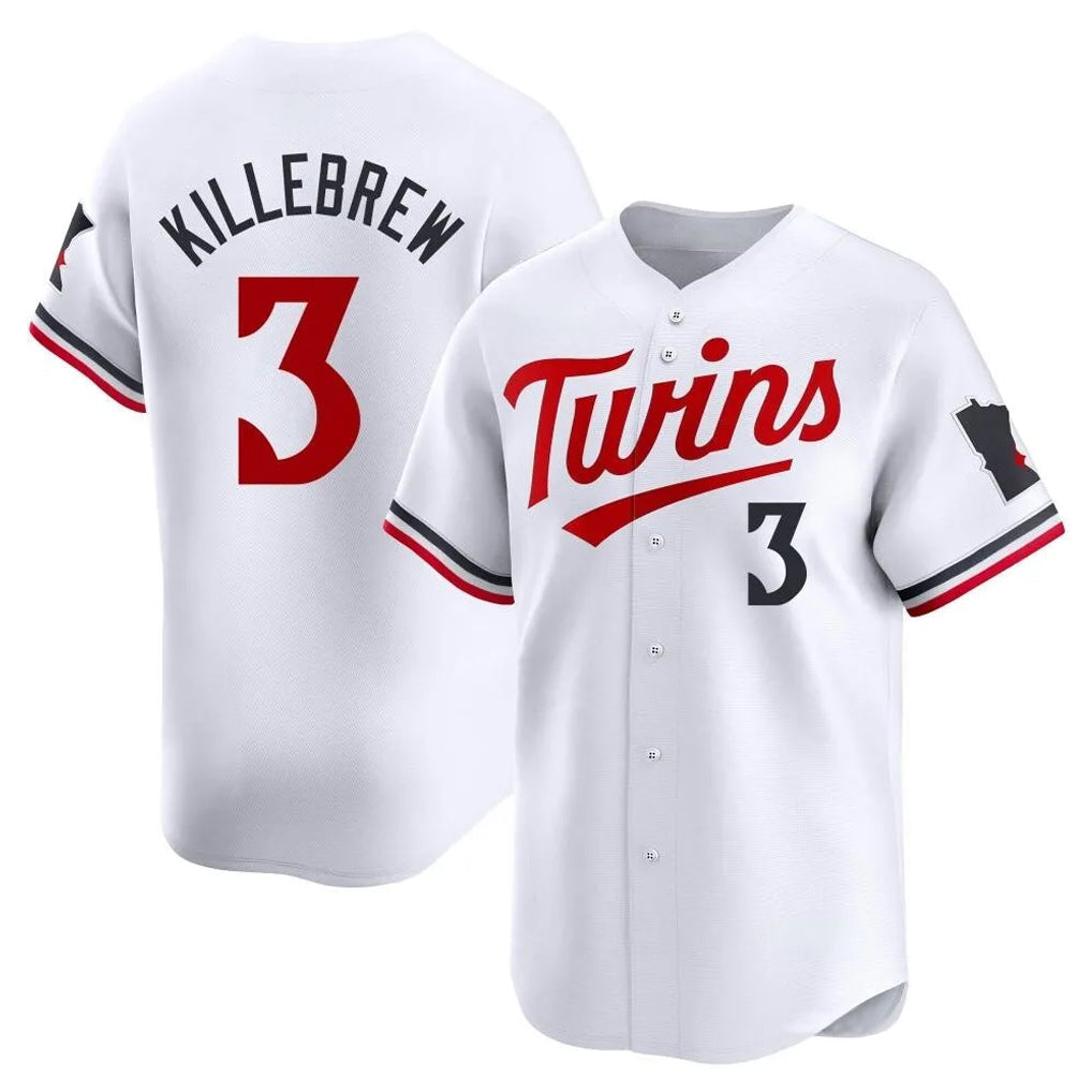 Seanshop M.Twins #3 Harmon Killebrew Player White Home Limited Stitched Jerseys