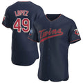 Seanshop M.Twins #49 Pablo Lopez Player Navy 60th Home Limited Elite Stitched Jerseys