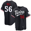 Seanshop M.Twins #56 Josh Bell Player Navy Home Game Stitched Jerseys