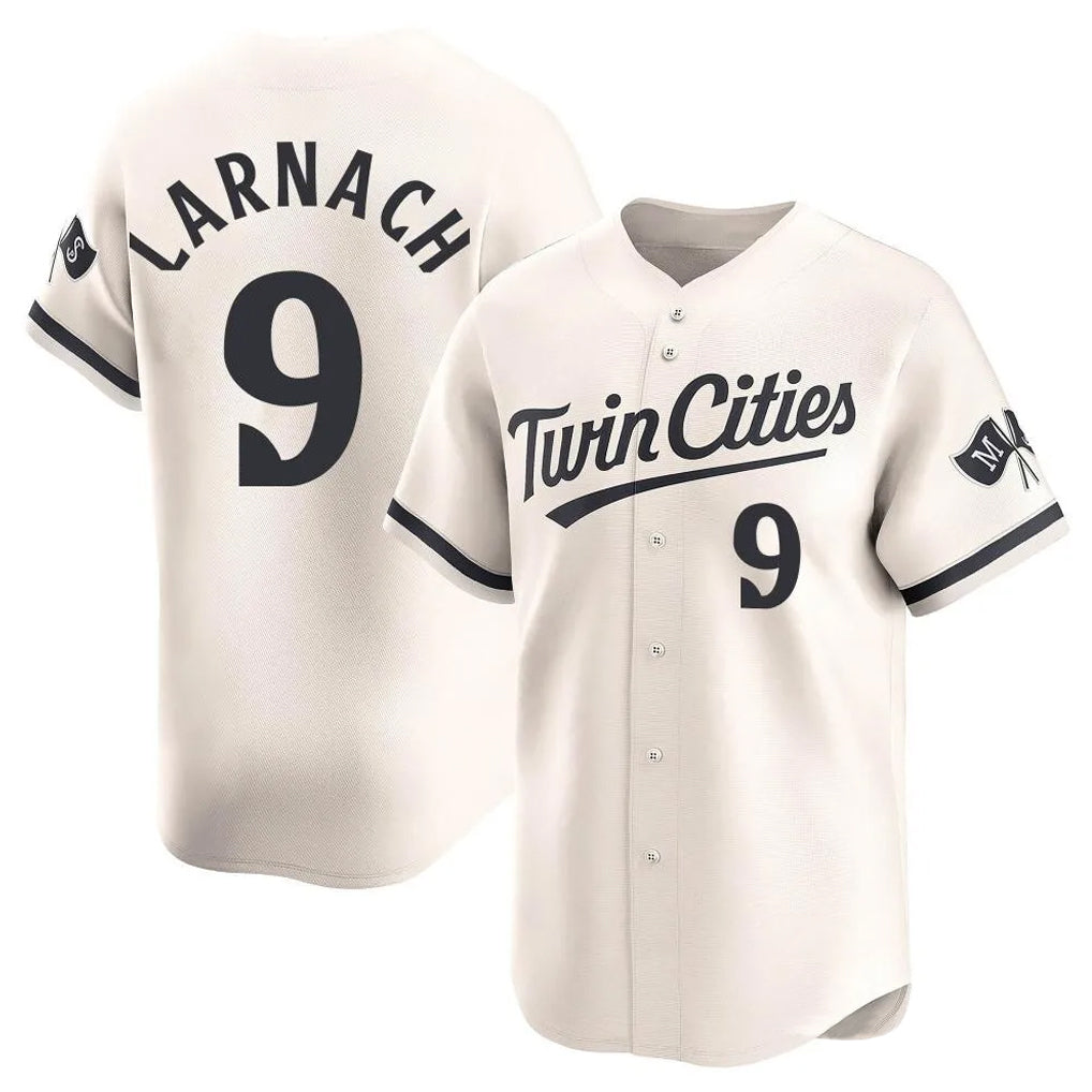 Seanshop M.Twins #9 Trevor Larnach Player Cream Home Limited Stitched Jerseys