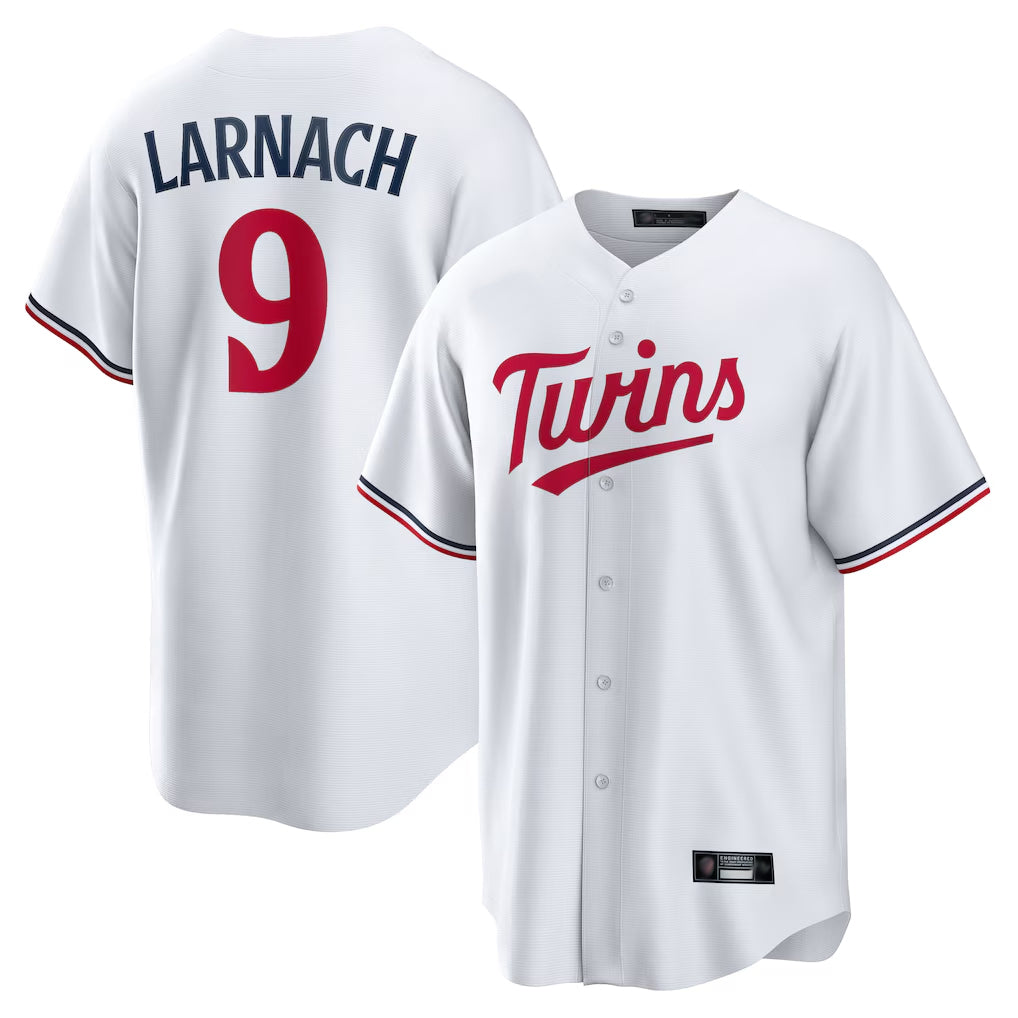Seanshop M.Twins #9 Trevor Larnach Player White Home Game Stitched Jerseys