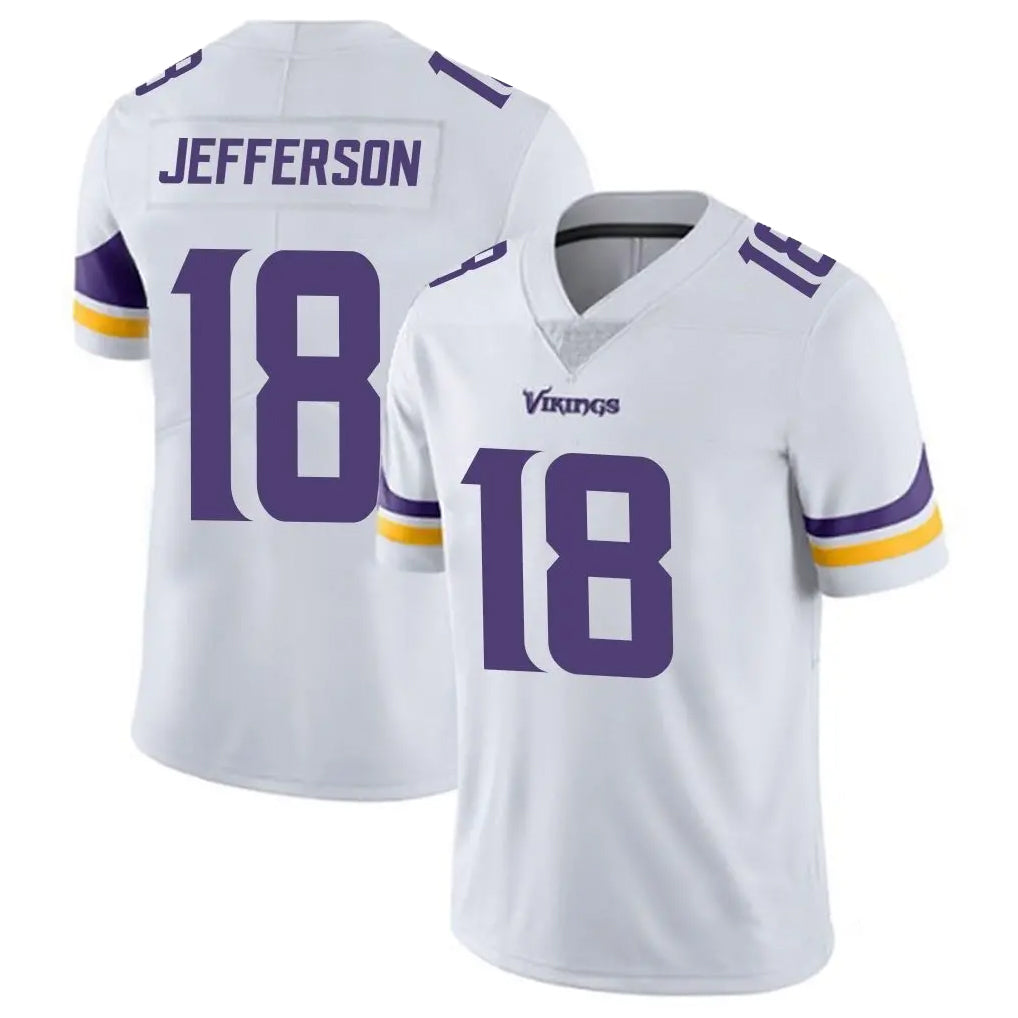 Seanshop M.Vikings #18 Justin Jefferson Player White Limited Vapor Untouchable Home Game Stitched Jerseys