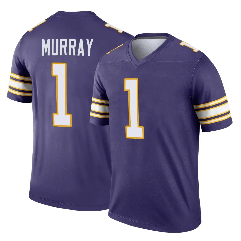 Seanshop M.Vikings #1 Kyler Murray Player Purple Limited Classic Home Game Stitched Jerseys