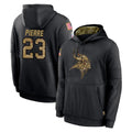 Seanshop M.Vikings #23 James Pierre Player Black Salute to Service Hoodies Limited Game Stitched Jerseys
