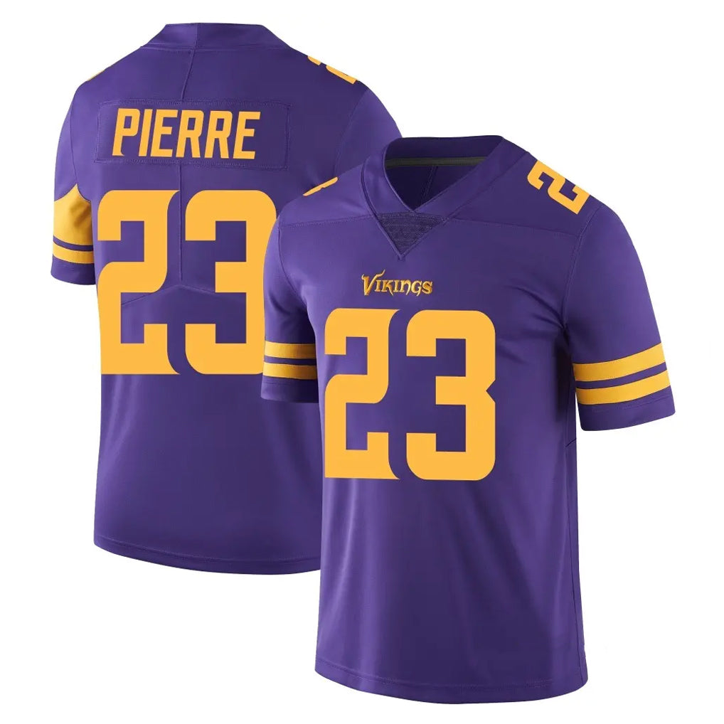 Seanshop M.Vikings #23 James Pierre Player Purple Limited Color Rush Home Game Stitched Jerseys