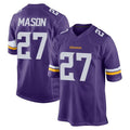 Seanshop M.Vikings #27 Jordan Mason Player Purple Home Game Stitched Jerseys
