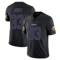 Seanshop M.Vikings #33 Aaron Jones Sr. Player Black Impact LImited Home Game Stitched Jerseys