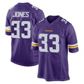 Seanshop M.Vikings #33 Aaron Jones Sr. Player Purple Home Game Stitched Jerseys