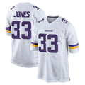 Seanshop M.Vikings #33 Aaron Jones Sr. Player White Home Game Stitched Jerseys