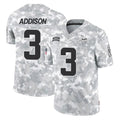 Seanshop M.Vikings #3 Jordan Addison Player Arctic Camo Salute To Service Limited Game Stitched Jerseys