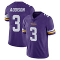 Seanshop M.Vikings #3 Jordan Addison Player Purple Limited Vapor Untouchable Home Game Stitched Jerseys