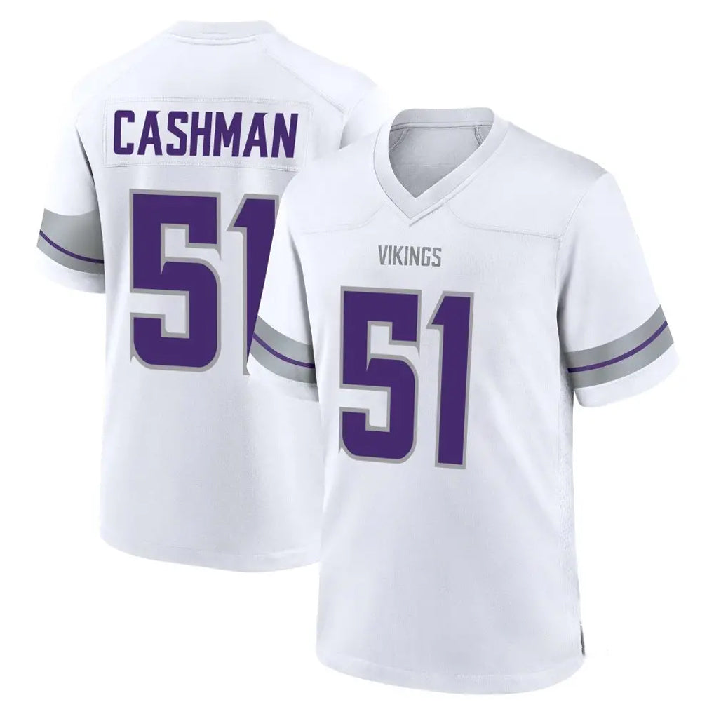 Seanshop M.Vikings #51 Blake Cashman Player White Alternate Home Game Stitched Jerseys