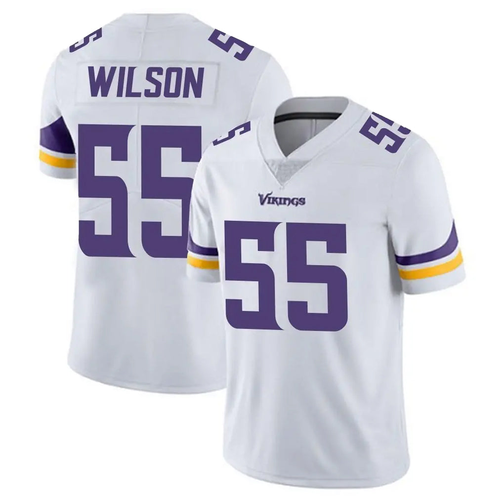 Seanshop M.Vikings #55 Eric Wilson Player White Limited Vapor Untouchable Home Game Stitched Jerseys