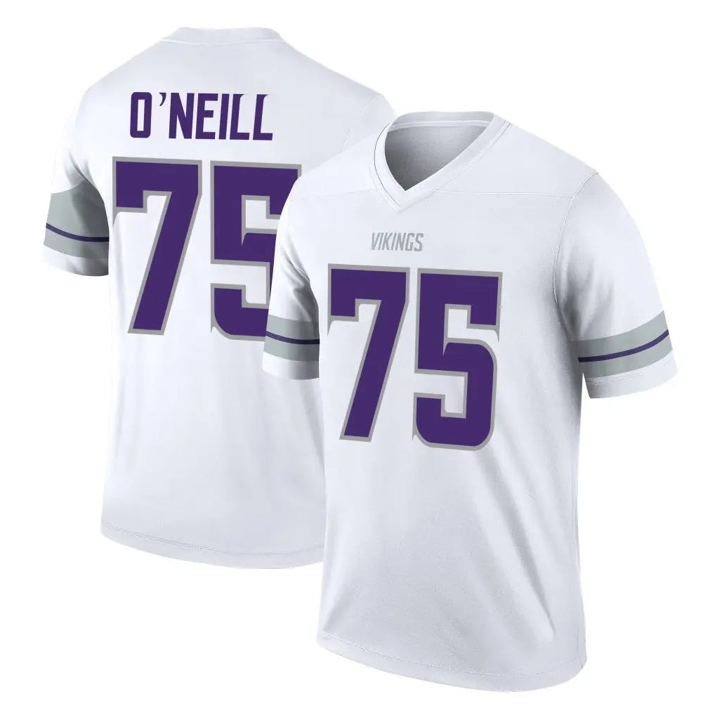 Seanshop M.Vikings #75 Brian O'Neill Player White Alternate Legend Home Game Stitched Jerseys