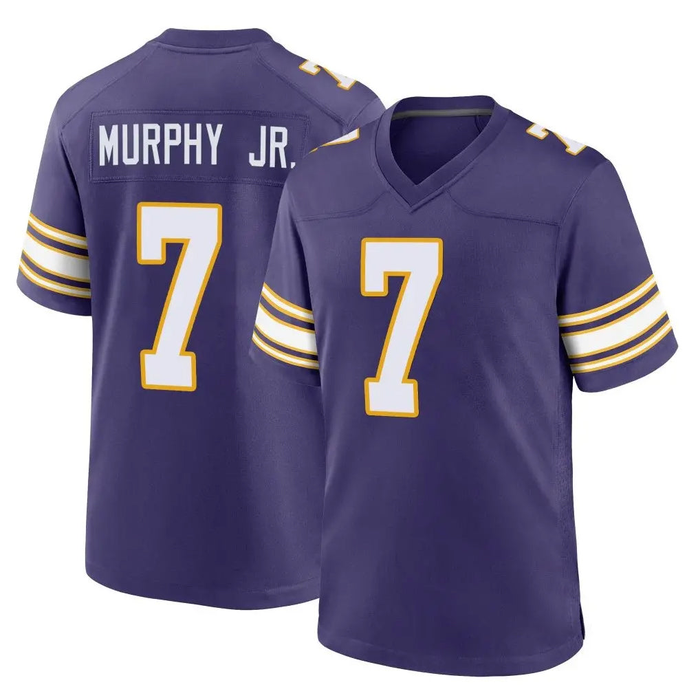 Seanshop M.Vikings #7 Byron Murphy Jr. Player Purple Classic Home Game Stitched Jerseys