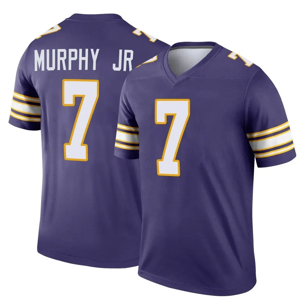 Seanshop M.Vikings #7 Byron Murphy Jr. Player Purple Limited Classic Home Game Stitched Jerseys