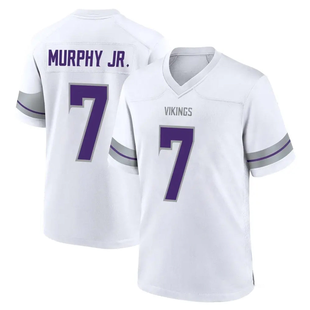 Seanshop M.Vikings #7 Byron Murphy Jr. Player White Alternate Home Game Stitched Jerseys