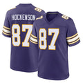 Seanshop M.Vikings #87 T.J. Hockenson Player Purple Classic Home Game Stitched Jerseys