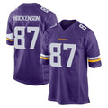 Seanshop M.Vikings #87 T.J. Hockenson Player Purple Home Game Stitched Jerseys