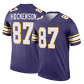 Seanshop M.Vikings #87 T.J. Hockenson Player Purple Limited Classic Home Game Stitched Jerseys