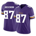 Seanshop M.Vikings #87 T.J. Hockenson Player Purple Limited Vapor F.U.S.E. Home Game Stitched Jerseys