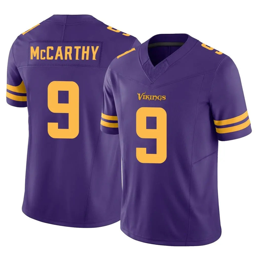 Seanshop M.Vikings #9 J.J. McCarthy Player Purple Limited Alternate Vapor F.U.S.E. Home Game Stitched Jerseys