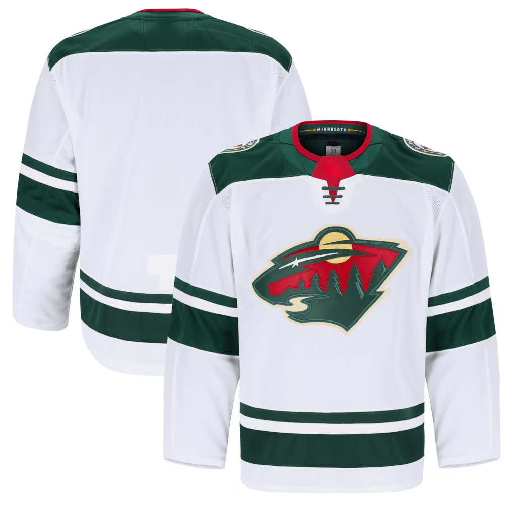 Seanshop M.Wild White Away Authentic Pro Jerseys