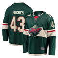 Seanshop M.Wild #43 Quinn Hughes Green Home Breakaway Jerseys