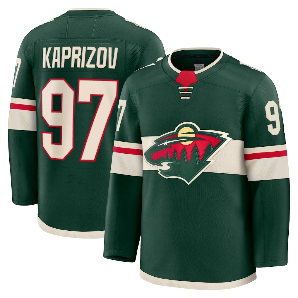 Seanshop M.Wild #97 Kirill Kaprizov Green Home Premium Jerseys