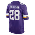 MN.Vikings #28 Adrian Peterson Purple  Team Retired Game Stitched Jerseys