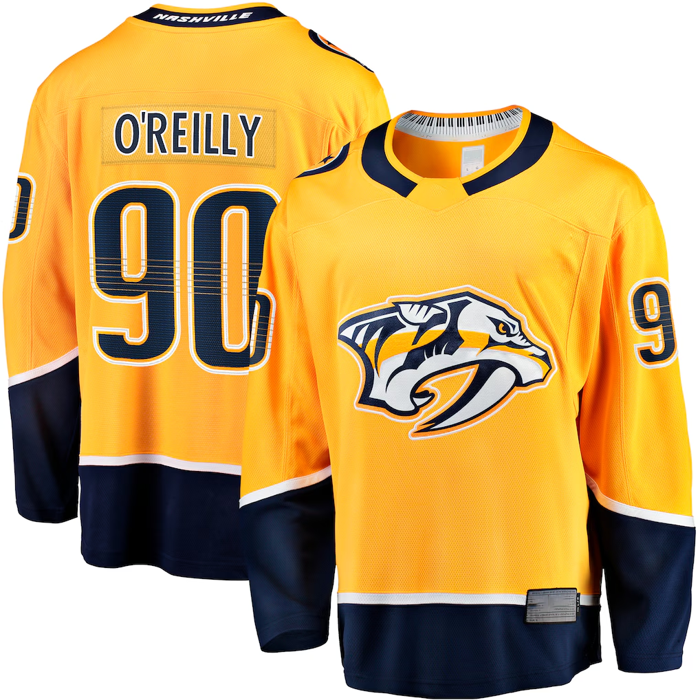 Seanshop N.Predators #90 Ryan O'Reilly Gold Breakaway Jerseys