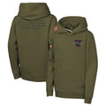 Seanshop NE.Patriots Olive Salute to Service Pullover Hoodies Limited Blank Player Stitched Jerseys