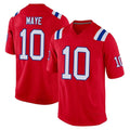 Seanshop NE.Patriots #10 Drake Maye Player Red Home Game Stitched Jerseys