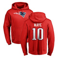 Seanshop NE.Patriots #10 Drake Maye Player Red LOGO Pullover Hoodies Home Game Stitched Jerseys