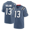 Seanshop NE.Patriots #13 Mack Hollins Player Blue Rivalries Collection Home Game Stitched Jerseys