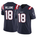 Seanshop NE.Patriots #18 Kyle Williams Player Navy Limited Vapor F.U.S.E. Home Game Stitched Jerseys