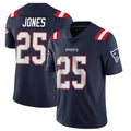 Seanshop NE.Patriots #25 Marcus Jones Player Navy Vapor Untouchable Home Game Stitched Jerseys