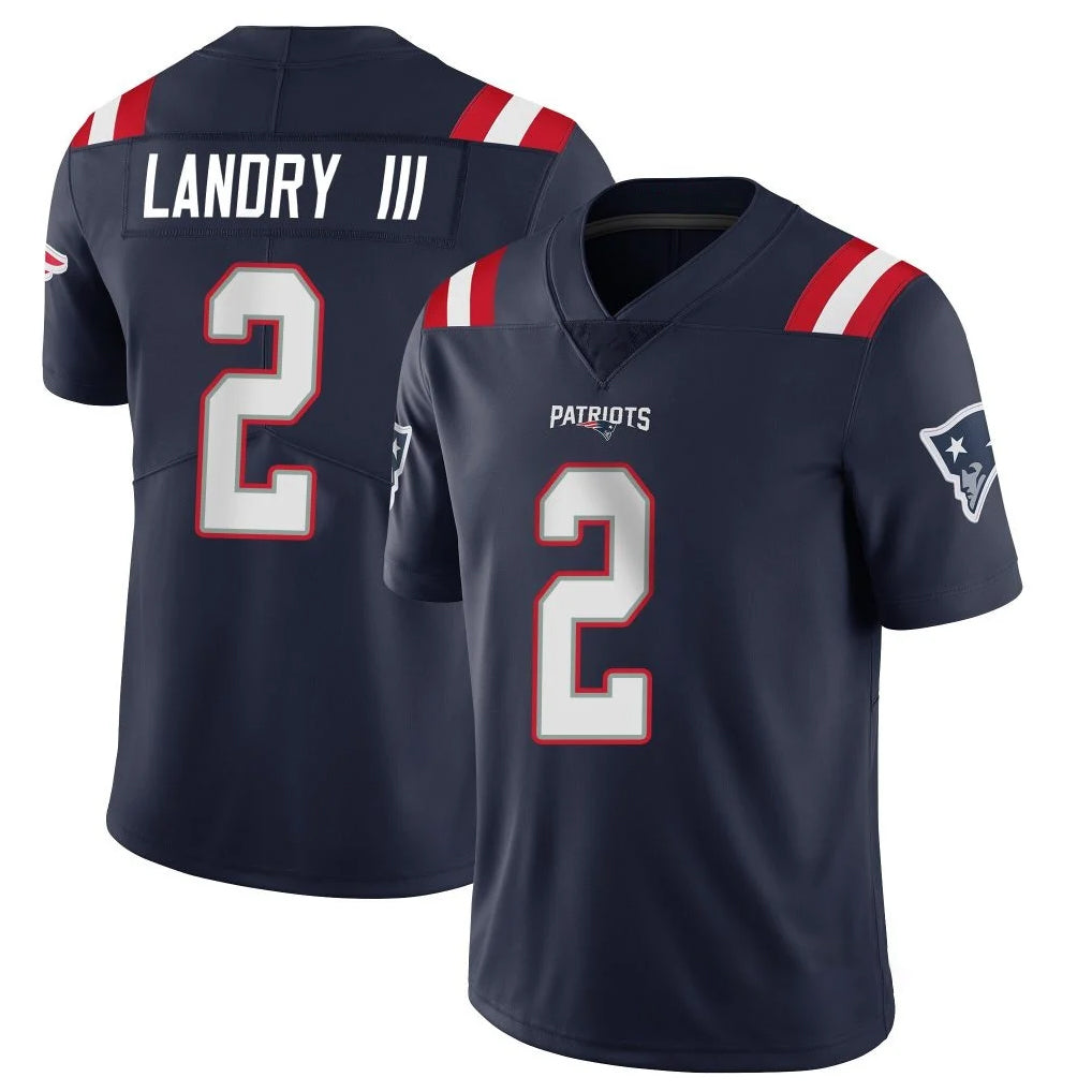 Seanshop NE.Patriots #2 Harold Landry III Player Navy Vapor Untouchable Home Game Stitched Jerseys
