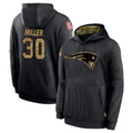 Seanshop NE.Patriots #30 Jam Miller Player Black Salute to Service Hoodies Limited Game Stitched Jerseys
