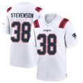 Seanshop NE.Patriots #38 Rhamondre Stevenson Player White Home Game Stitched Jerseys
