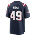 Seanshop NE.Patriots #49 Chad Muma Navy Team Game Jersey