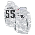Seanshop NE.Patriots #55 Jared Wilson Player Arctic Camo Salute to Service Pullover Hoodies Limited Game Stitched Jerseys